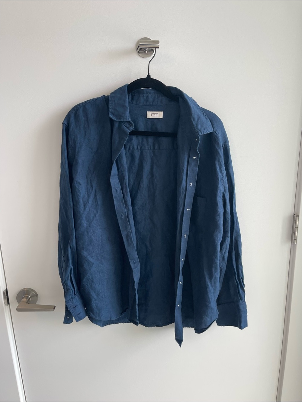 AYR Navy Blue Linen Shirt
